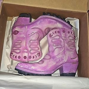 PSKaufman boots size 8 - pink (berry playa)